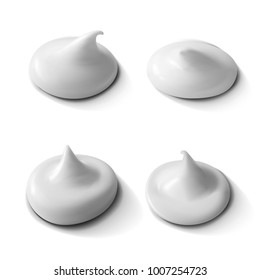 Realistic Cream Set Isolated On White Background. EPS10 Vector