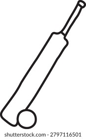 

A realistic cricket bat and red cricket ball illustration isolated on a clean background. The wooden bat features a natural wood texture and a black grip handle, while the red leather cricket ball is placed near the base of the bat. This sports-themed image represents cricket equipment, athletic competition, training, and outdoor games. Ideal for sports posters, educational materials, web graphics, and stock illustrations.

50 Keywords: