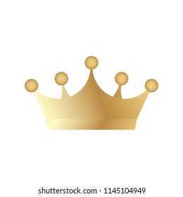 Realistic crown icon