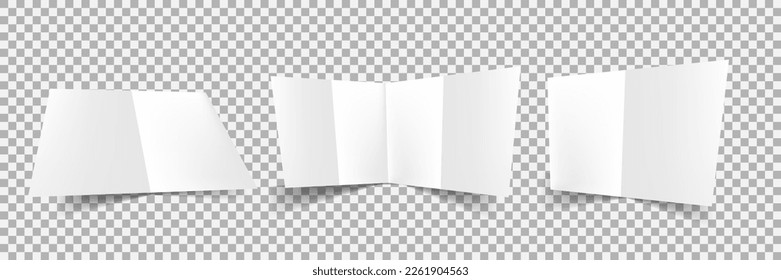 Realistic Crumpled Blank sheet .Crumpled paper.Vector