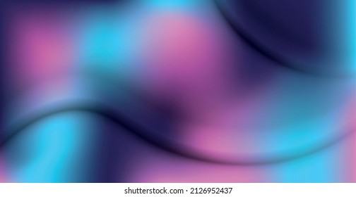 Realistic crumpled blue fabric texture background, folds - Vector illustration