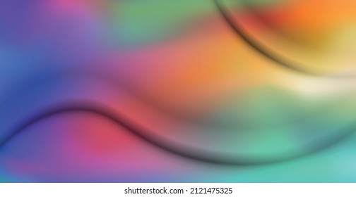 Realistic crumpled colorful fabric texture background, folds - Vector illustration