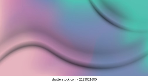 Realistic crumpled colorful fabric texture background, folds - Vector illustration