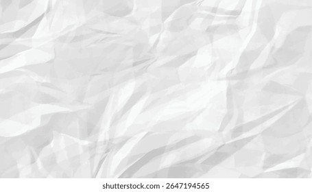 Realistic crumpled paper texture background in vector format. Suitable for design projects, vintage effects, or grunge-style artwork. - Powered by Shutterstock - Get 15% off with code: PIKWIZARD15