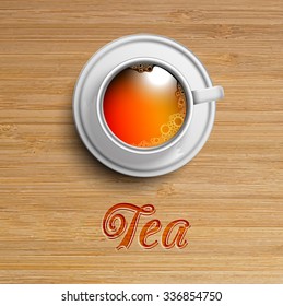 A realistic cup of tea, vector