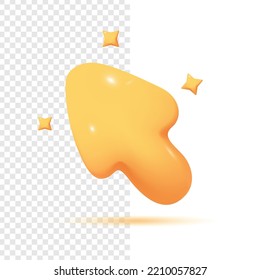 realistic cursor icon. vector illustration