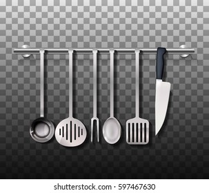 Realistic cutlery set
