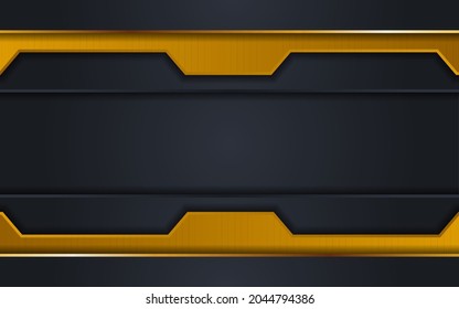 Realistic dark background combinations with line yellow