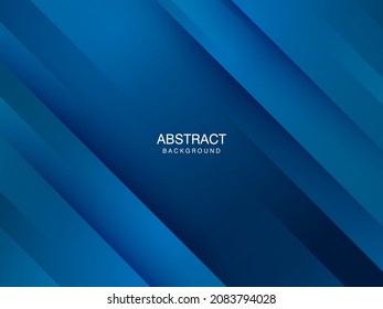 realistic dark blue gradient diagonal paper cut and sparkling light abstract background