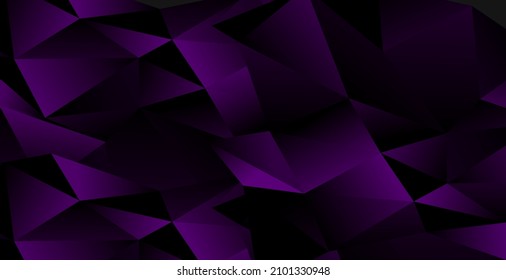 Realistic Dark Purple Background Low Poly Stock Vector (Royalty Free