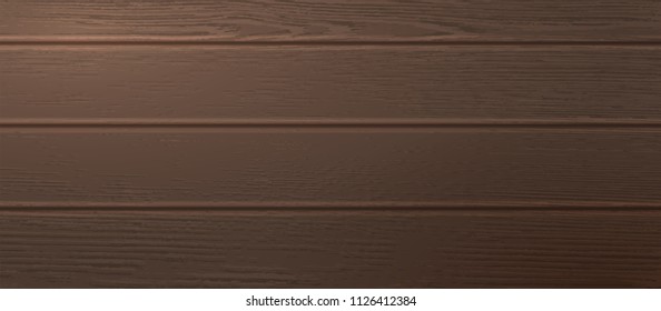 Realistic dark wooden texture. Vector illustration with old wood texture.