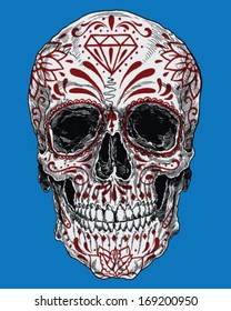 Realistic Day of the Dead Sugar Skull