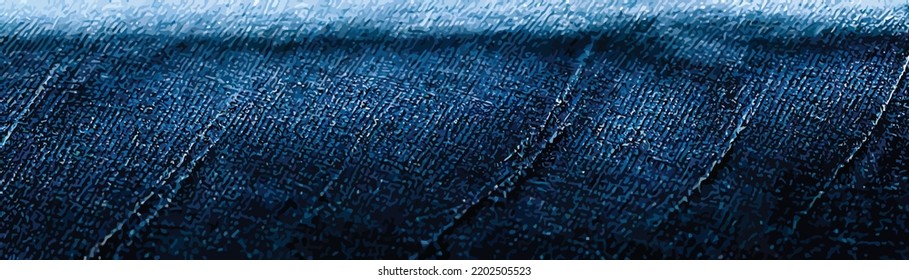 realistic denim jeans background, vector