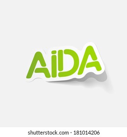 realistic design element: AIDA