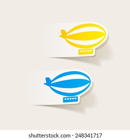 realistic design element: airship