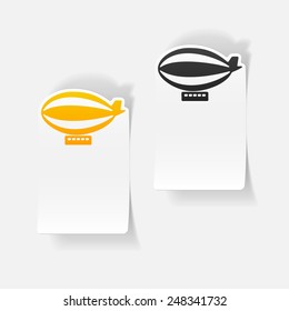 realistic design element: airship