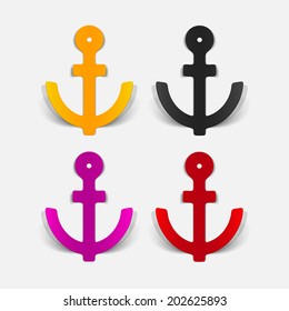 realistic design element: anchor