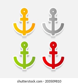 realistic design element: anchor