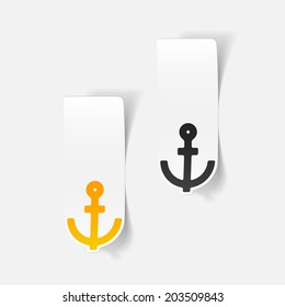 realistic design element: anchor