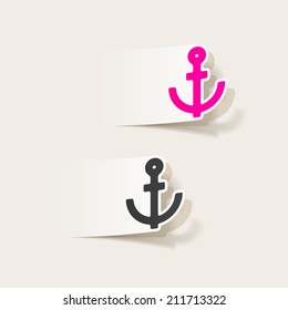 realistic design element: anchor