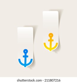 realistic design element: anchor