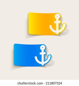 realistic design element: anchor