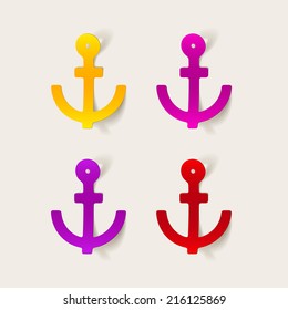 realistic design element: anchor