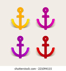 realistic design element: anchor