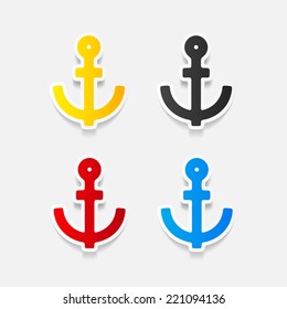 realistic design element: anchor