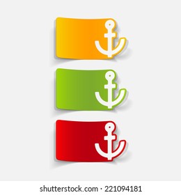 realistic design element: anchor