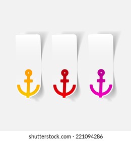 realistic design element: anchor