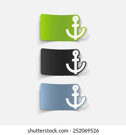 realistic design element: anchor