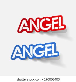 realistic design element: angel