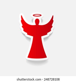 realistic design element: angel