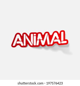 realistic design element: animal
