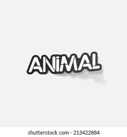 realistic design element: animal