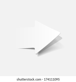 realistic design element: arrow