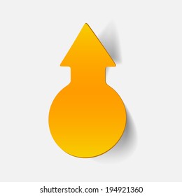 realistic design element: arrow