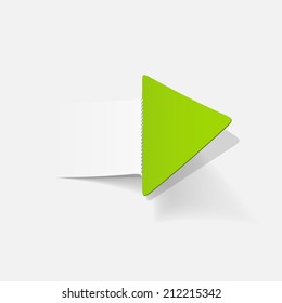 realistic design element: arrow