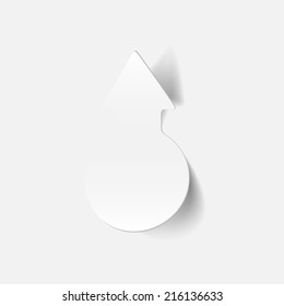 realistic design element: arrow