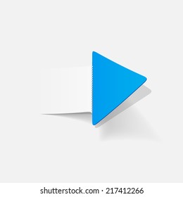 realistic design element: arrow