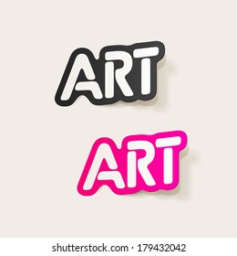 realistic design element: art