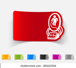 realistic design element. artificial uterus
