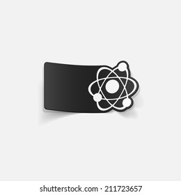 realistic design element: atom