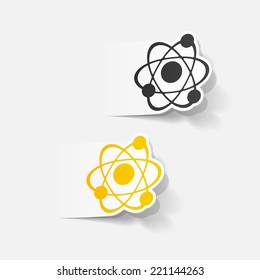 realistic design element: atom