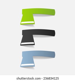 realistic design element: axe