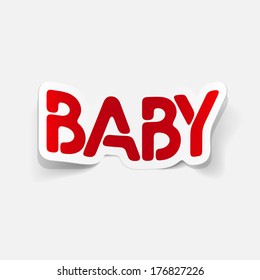 realistic design element: baby