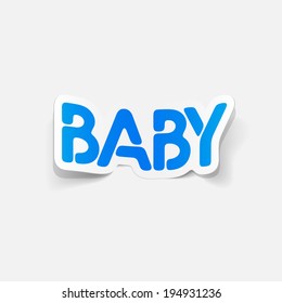 realistic design element: baby