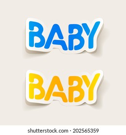 realistic design element: baby
