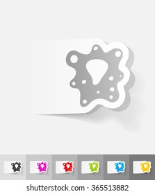 realistic design element. bacterium